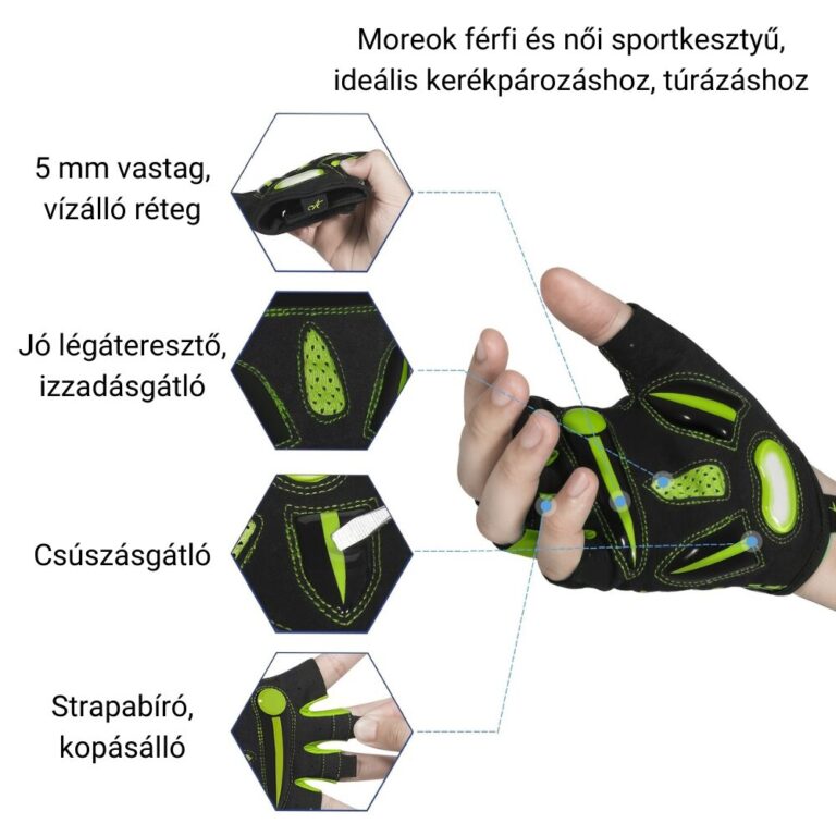 Moreok férfi és női sportkesztyű